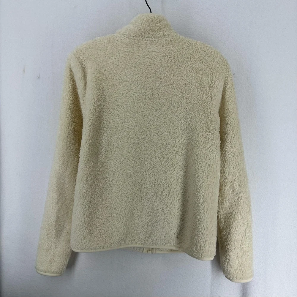 Uniqlo Sherpa Fleece Full Zip Jacket Woman’s XS‎ Beige